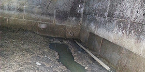 Basement Clogged from Soils