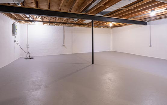 Basement floor finishing