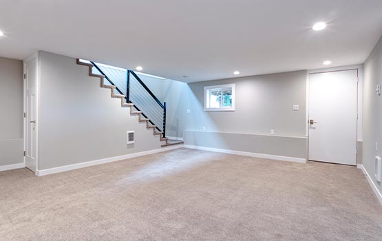 Carpeted Basement