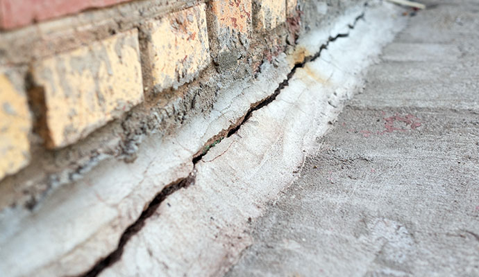 Cracks in foundation