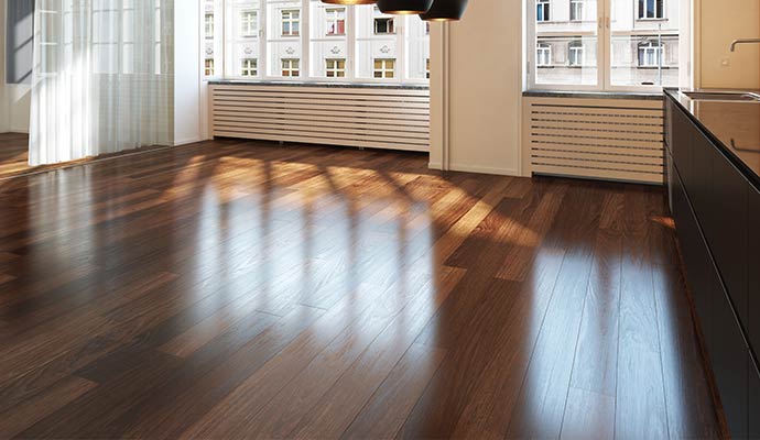 sloping floor
